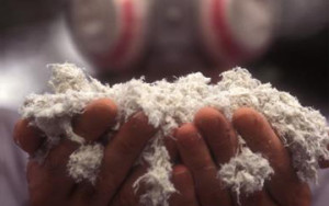Asbestos Information Asbestos is a tiny fiber that was used in the past primarily as insulation.